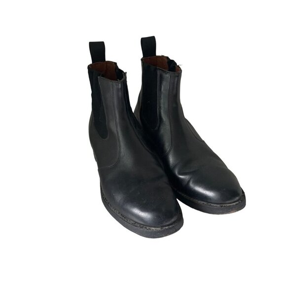 Dack's Leather Slip-on Chelsea Boots Shoes Mens 8 Black Versatile Modern Classic - Picture 1 of 11